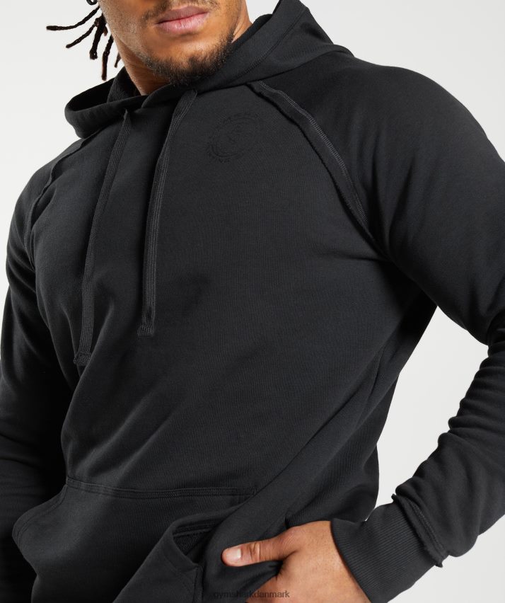 Mænd Gymshark ældre hættetrøje N4ZDDN824 sort