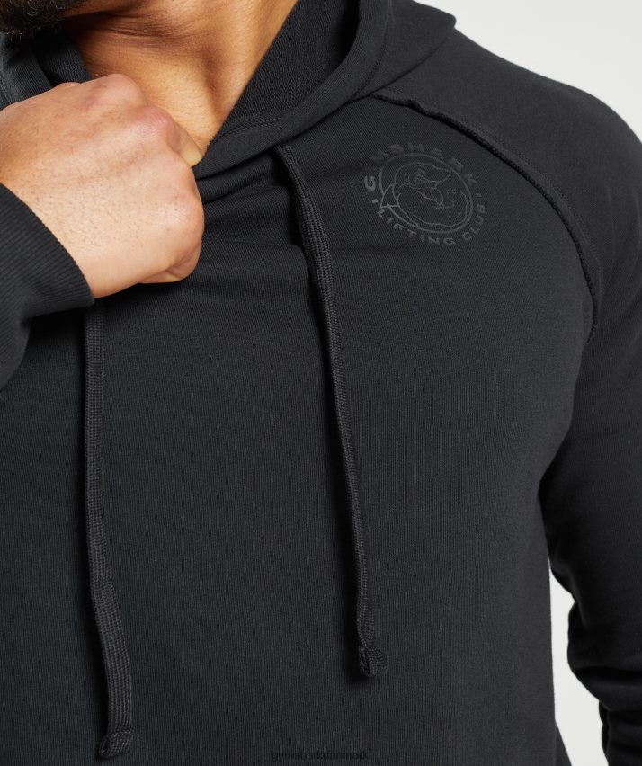 Mænd Gymshark ældre hættetrøje N4ZDDN824 sort