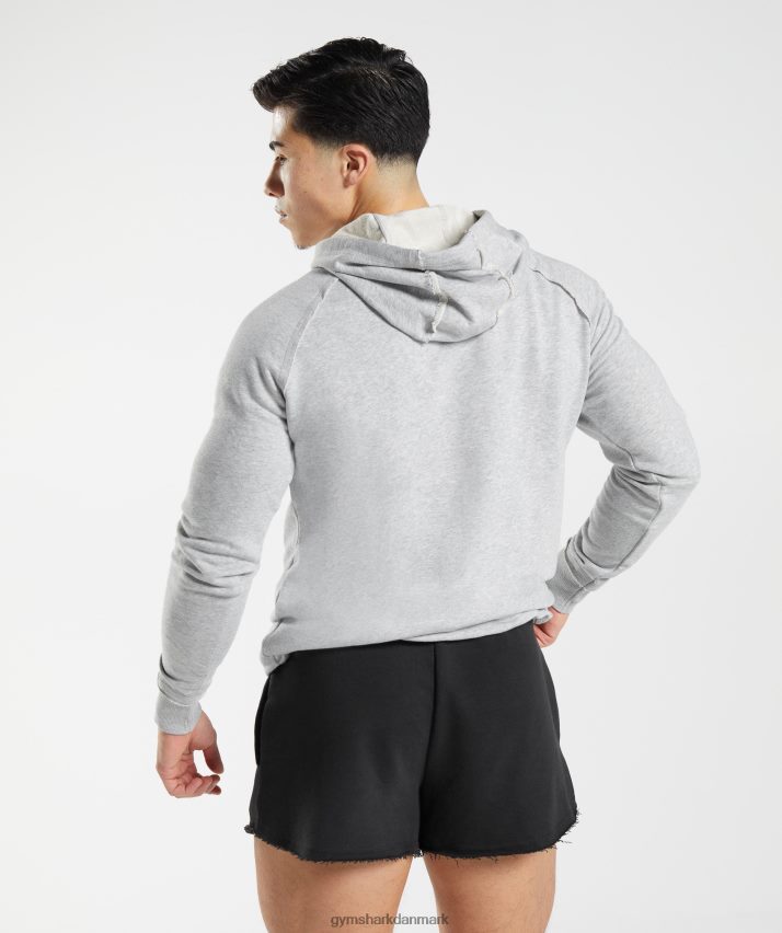 Mænd Gymshark ældre hættetrøje N4ZDDN837 lysegrå mergel