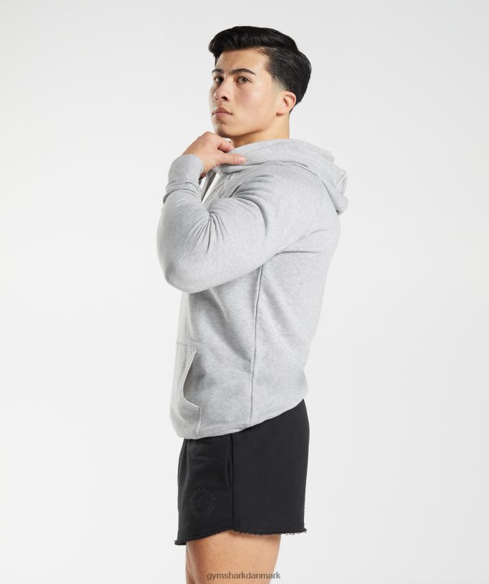 Mænd Gymshark ældre hættetrøje N4ZDDN837 lysegrå mergel