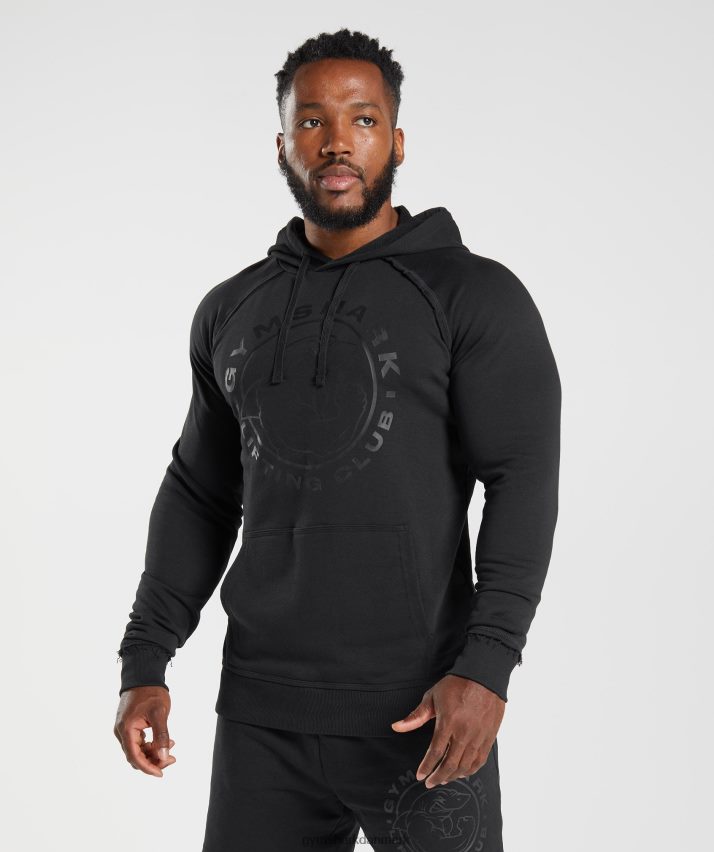 Mænd Gymshark ældre hættetrøje N4ZDDN843 sort
