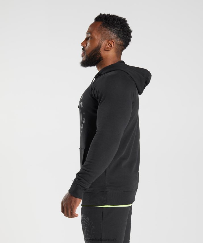 Mænd Gymshark ældre hættetrøje N4ZDDN843 sort