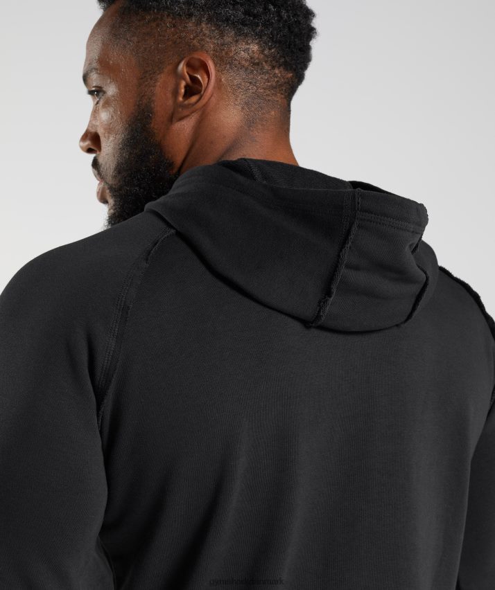 Mænd Gymshark ældre hættetrøje N4ZDDN843 sort