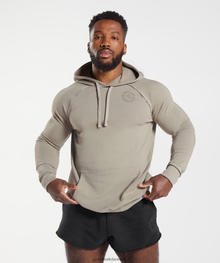 Mænd Gymshark ældre hættetrøje N4ZDDN854 ecru brun