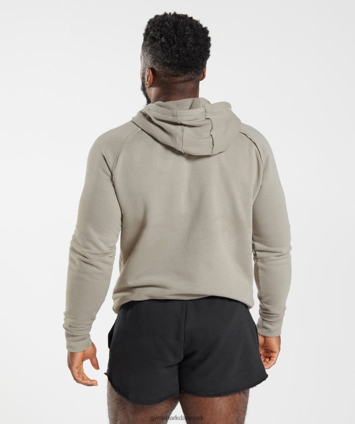 Mænd Gymshark ældre hættetrøje N4ZDDN854 ecru brun