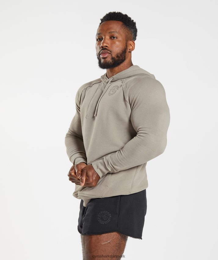 Mænd Gymshark ældre hættetrøje N4ZDDN854 ecru brun