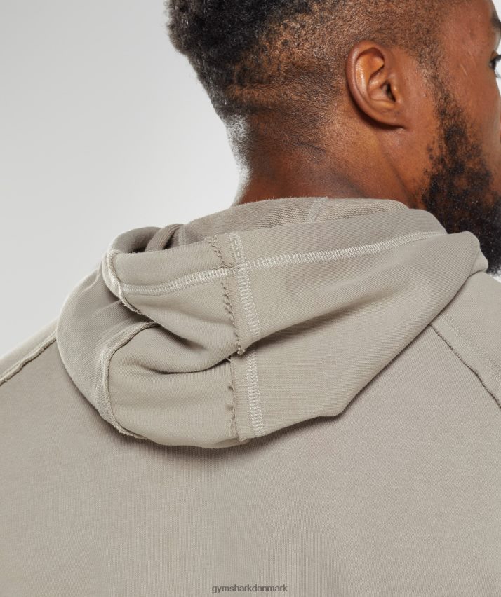Mænd Gymshark ældre hættetrøje N4ZDDN854 ecru brun