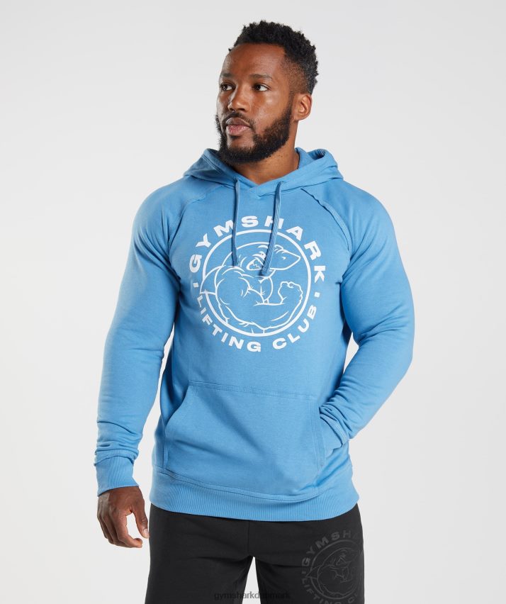 Mænd Gymshark ældre hættetrøje N4ZDDN855 kystblå