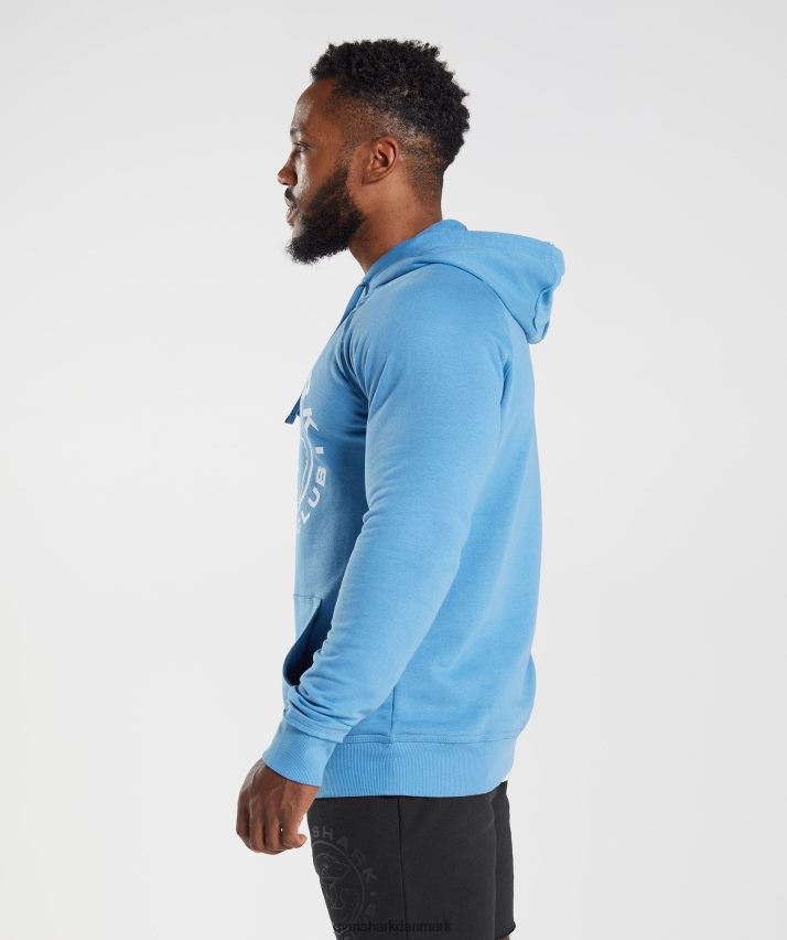 Mænd Gymshark ældre hættetrøje N4ZDDN855 kystblå