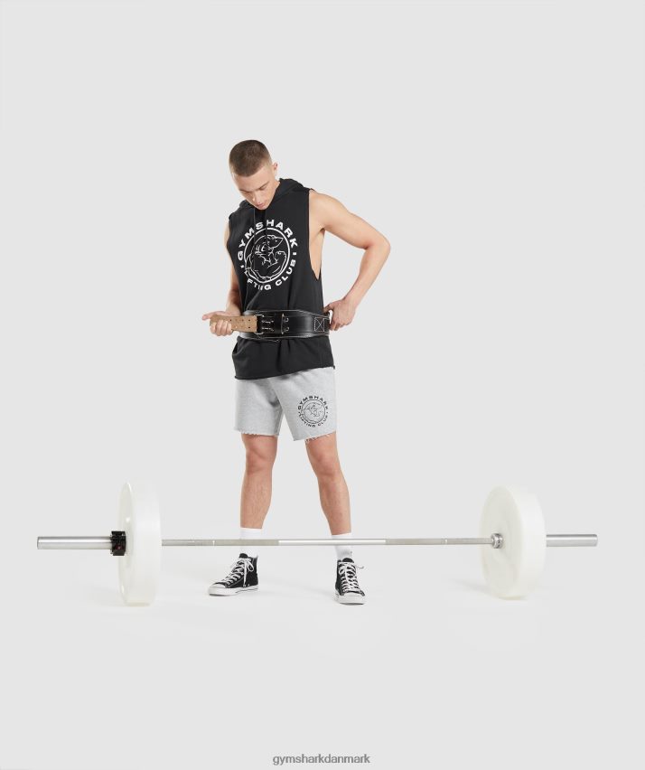 Mænd Gymshark legacy drop arm hættetrøje N4ZDDN796 sort