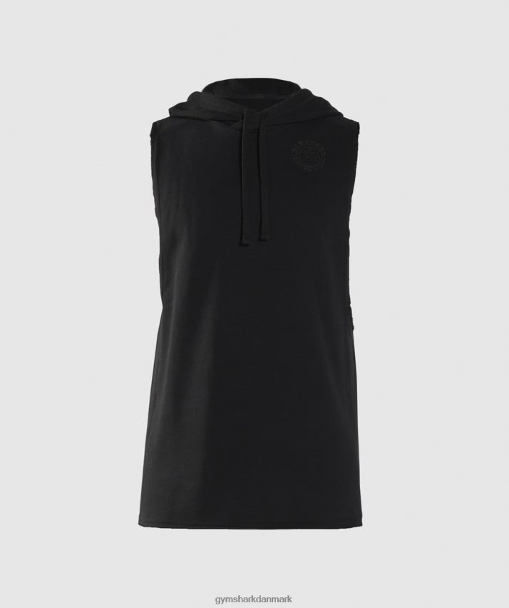 Mænd Gymshark legacy drop arm hættetrøje N4ZDDN847 sort