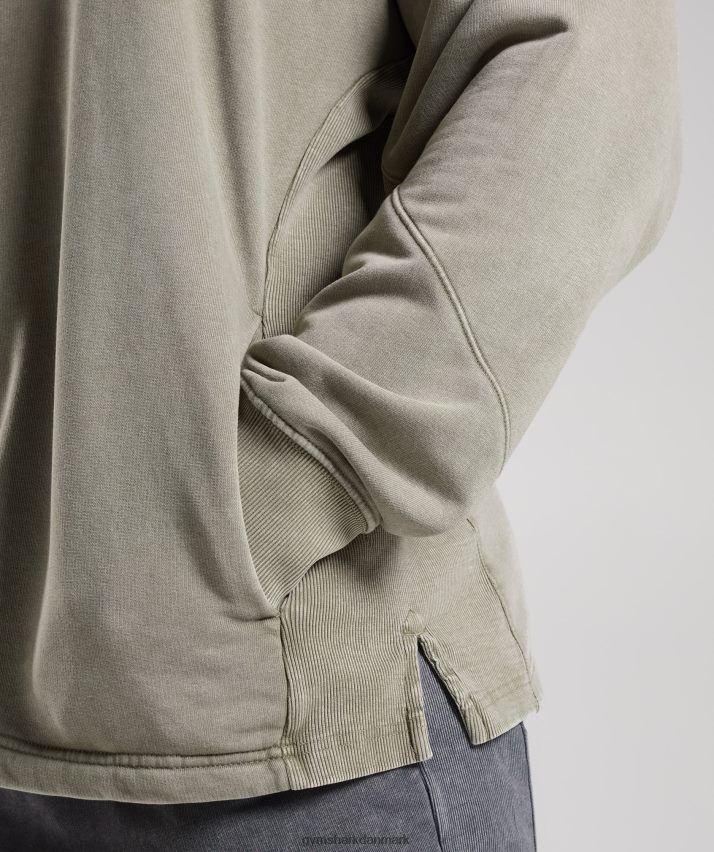 Mænd Gymshark power washed besætning N4ZDDN860 ecru brun