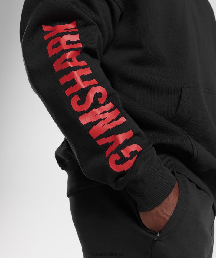 Mænd Gymshark skive hættetrøje N4ZDDN878 sort