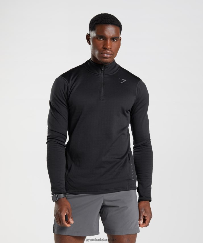 Mænd Gymshark sport 1/4 lynlås N4ZDDN791 sort