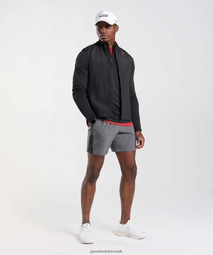 Mænd Gymshark sport 1/4 lynlås N4ZDDN791 sort