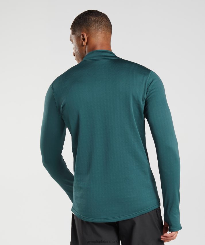 Mænd Gymshark sport 1/4 lynlås N4ZDDN815 vinter krikand