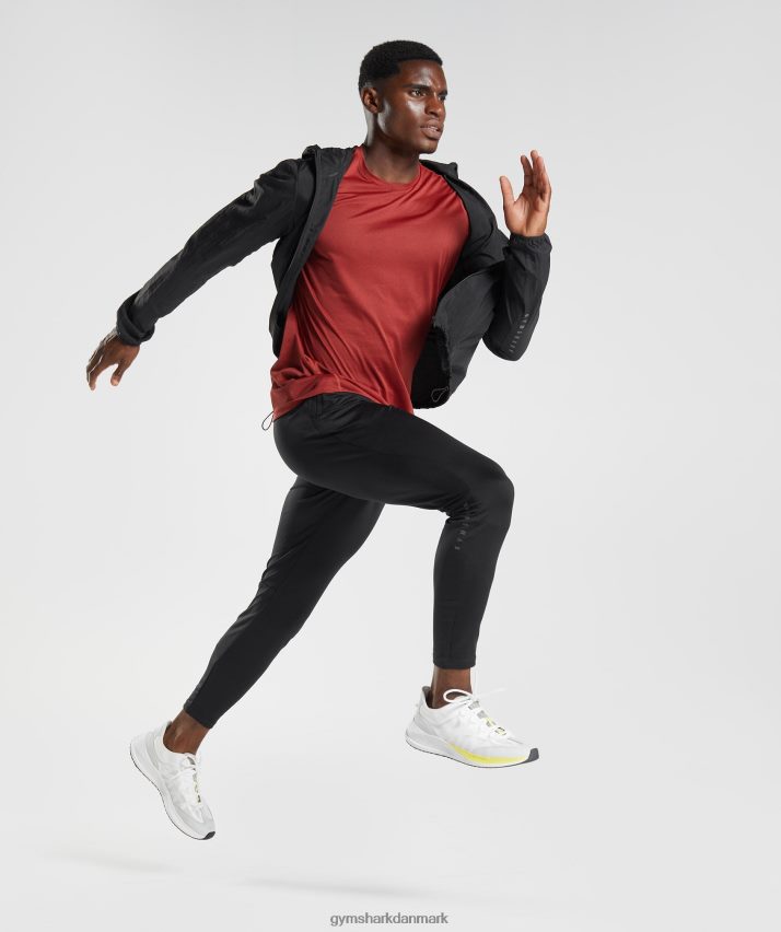 Mænd Gymshark sport vindjakke N4ZDDN831 sort