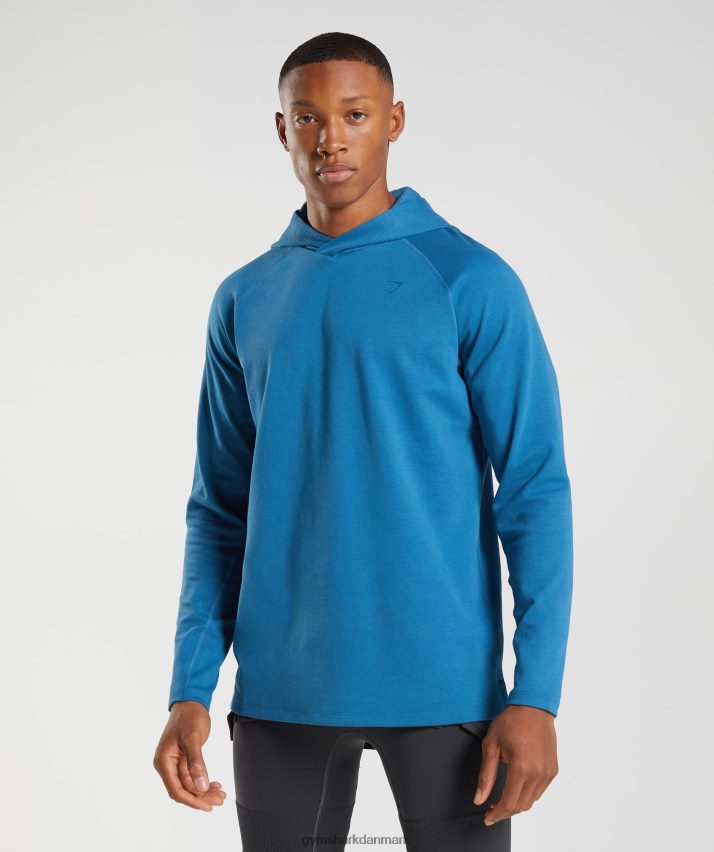 Mænd Gymshark studie hættetrøje N4ZDDN827 søen blå