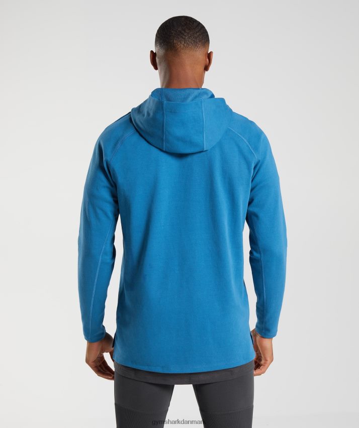 Mænd Gymshark studie hættetrøje N4ZDDN827 søen blå