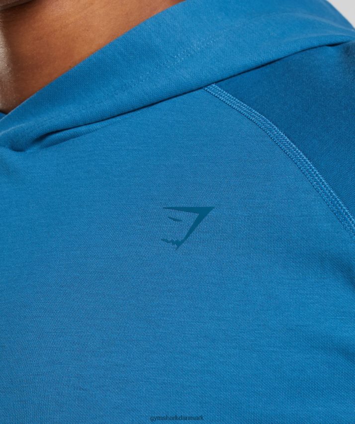 Mænd Gymshark studie hættetrøje N4ZDDN827 søen blå