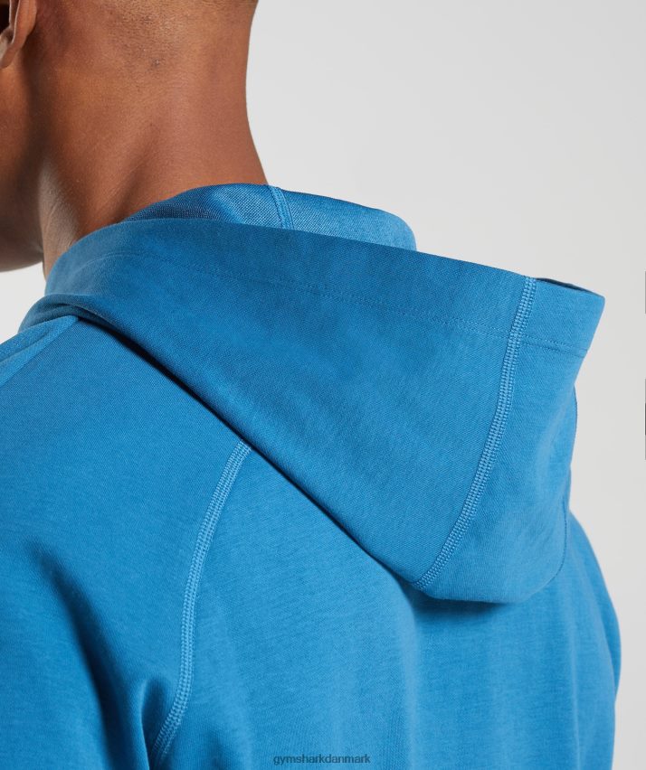 Mænd Gymshark studie hættetrøje N4ZDDN827 søen blå