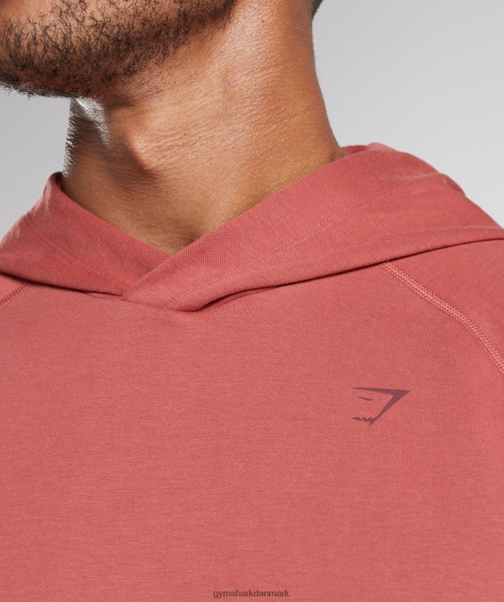 Mænd Gymshark studie hættetrøje N4ZDDN848 rosenbrun