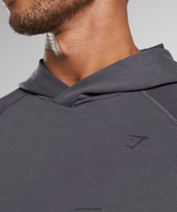 Mænd Gymshark studie hættetrøje N4ZDDN867 onyx grå