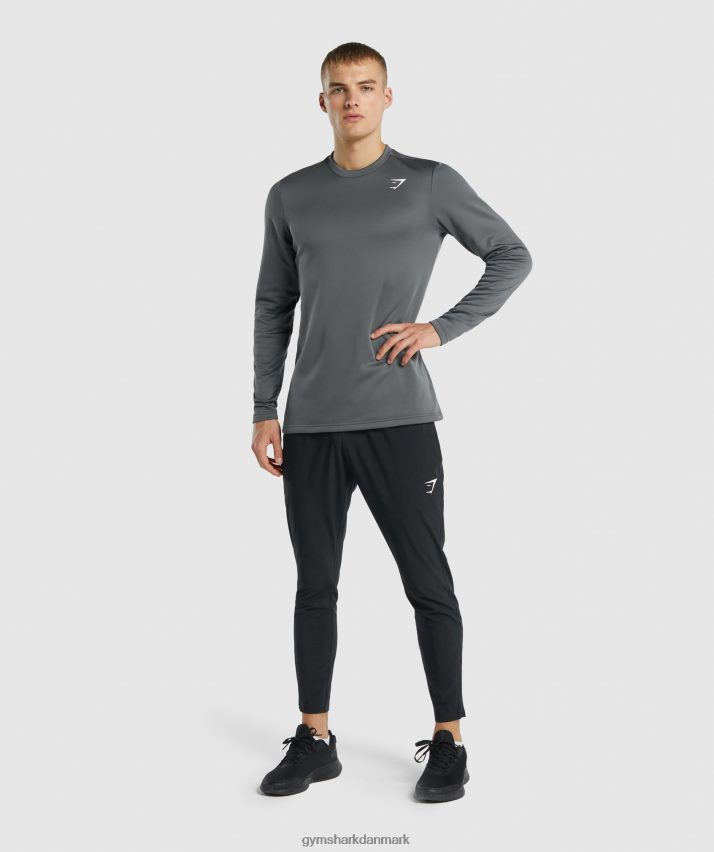 Mænd Gymshark sweatshirt med ankomstbesætning N4ZDDN870 trækul