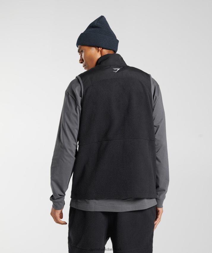 Mænd Gymshark vibes vest N4ZDDN825 sort