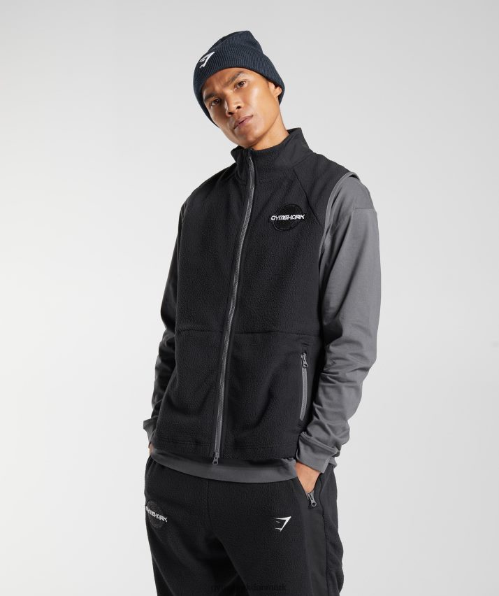 Mænd Gymshark vibes vest N4ZDDN825 sort