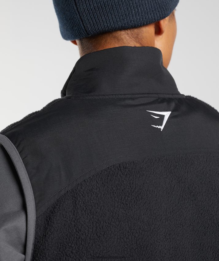 Mænd Gymshark vibes vest N4ZDDN825 sort