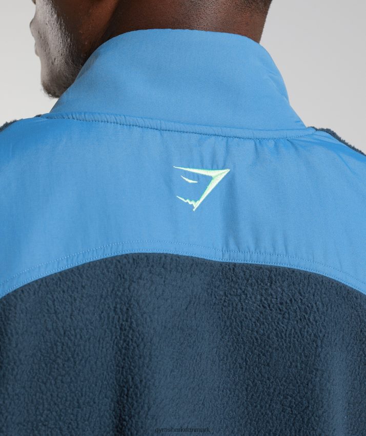Mænd Gymshark vibes vest N4ZDDN864 marineblå/søen blå