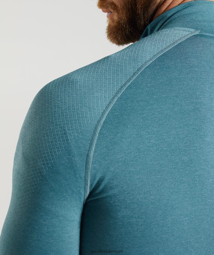 Mænd Gymshark vital 1/4 lynlås N4ZDDN857 tordenblå/isbjergblå
