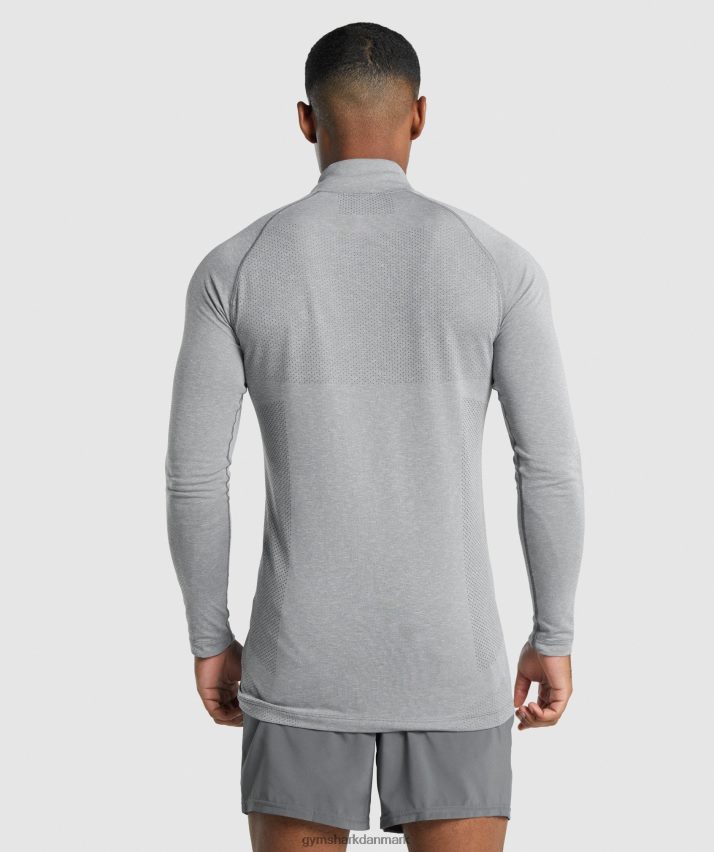 Mænd Gymshark vital light 1/4 lynlås N4ZDDN845 trækul mergel