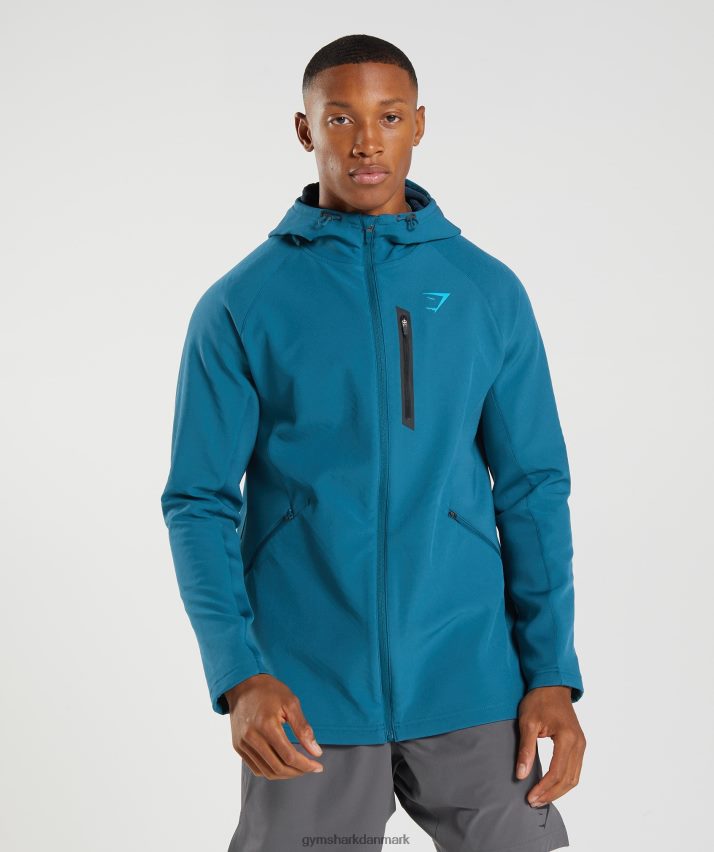 Mænd Gymshark apex jakke N4ZDDN819 atlantisk blå