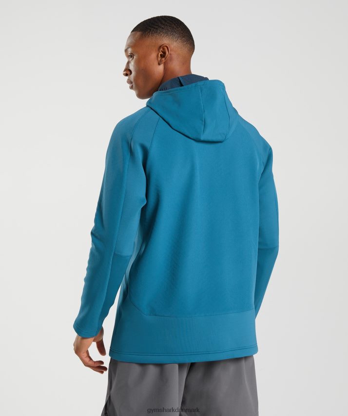 Mænd Gymshark apex jakke N4ZDDN819 atlantisk blå