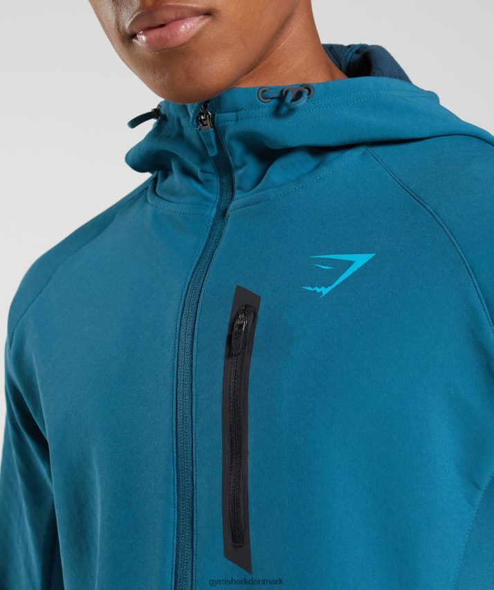 Mænd Gymshark apex jakke N4ZDDN819 atlantisk blå