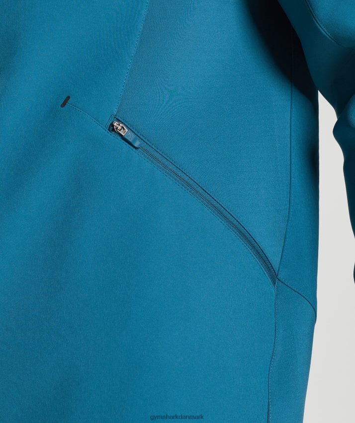 Mænd Gymshark apex jakke N4ZDDN819 atlantisk blå