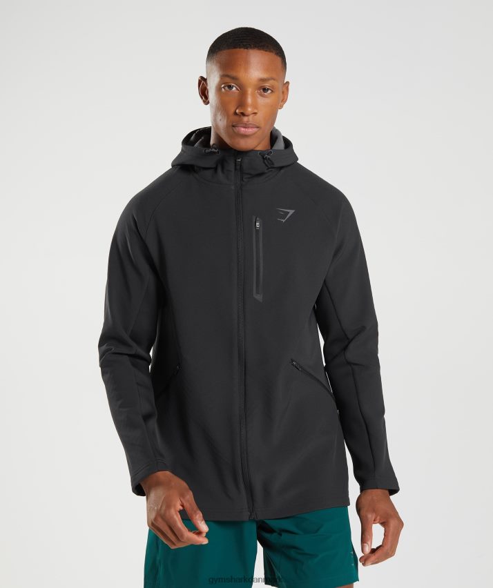 Mænd Gymshark apex jakke N4ZDDN869 sort