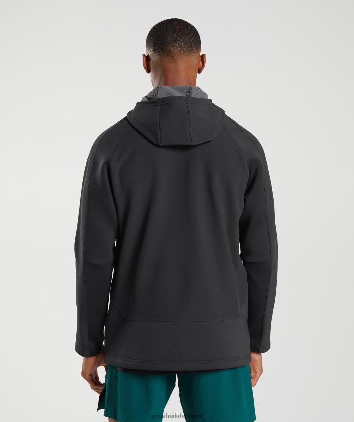 Mænd Gymshark apex jakke N4ZDDN869 sort