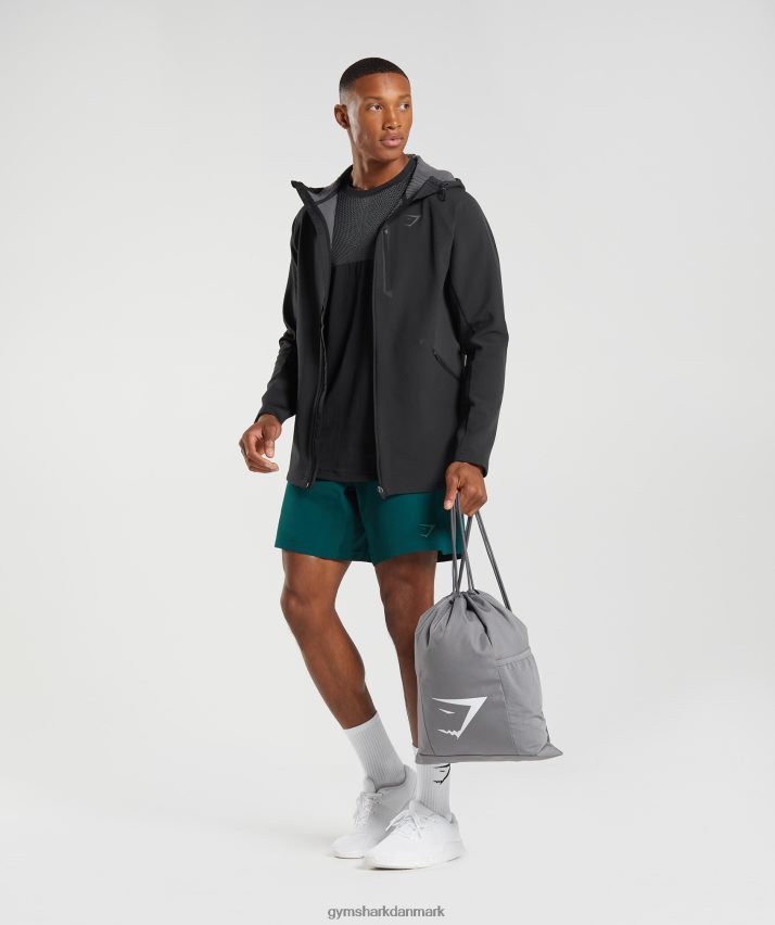 Mænd Gymshark apex jakke N4ZDDN869 sort