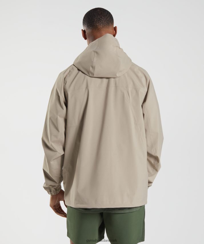 Mænd Gymshark gentag jakke N4ZDDN833 cement brun