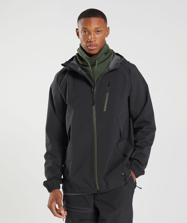 Mænd Gymshark gentag jakke N4ZDDN840 sort