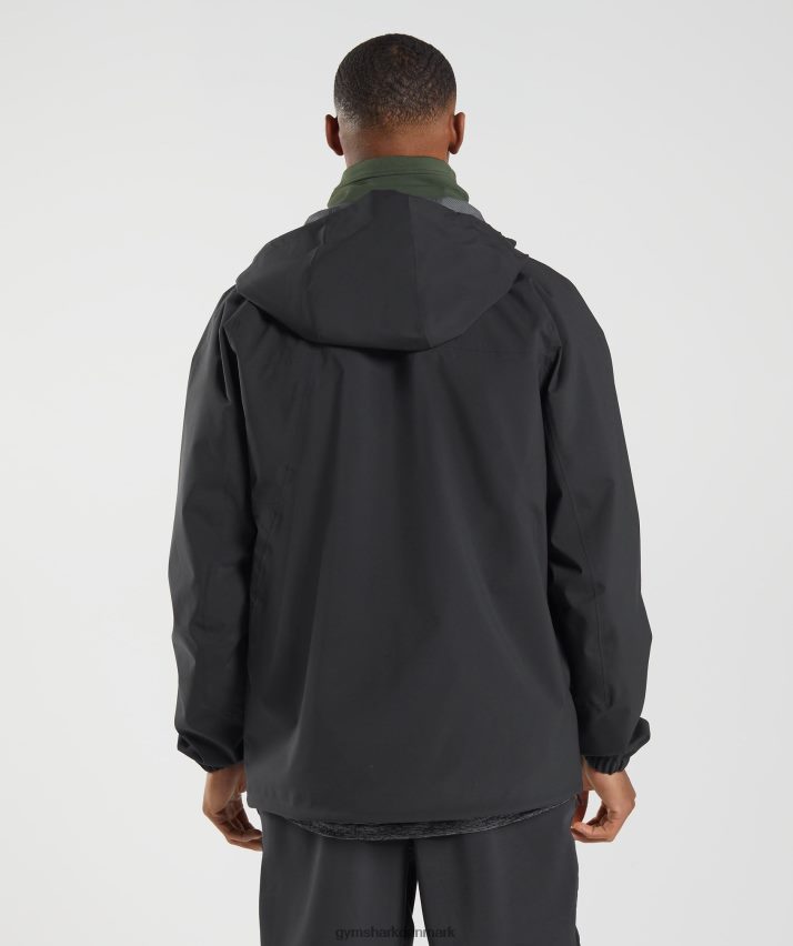 Mænd Gymshark gentag jakke N4ZDDN840 sort