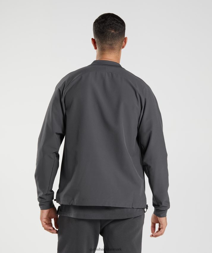 Mænd Gymshark studie jakke N4ZDDN817 onyx grå