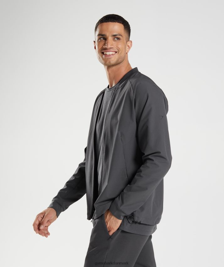 Mænd Gymshark studie jakke N4ZDDN817 onyx grå