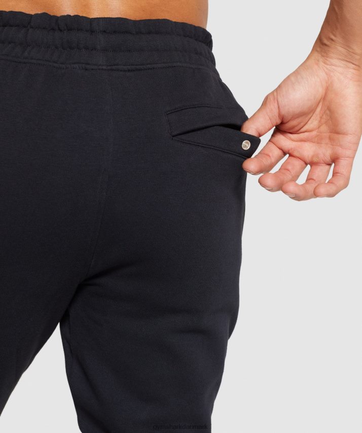 Mænd Gymshark crest joggere N4ZDDN1054 sort