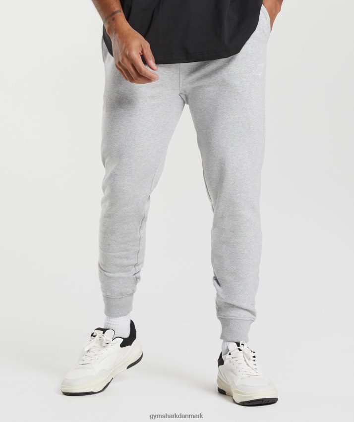 Mænd Gymshark crest joggere N4ZDDN1056 lysegrå mergel