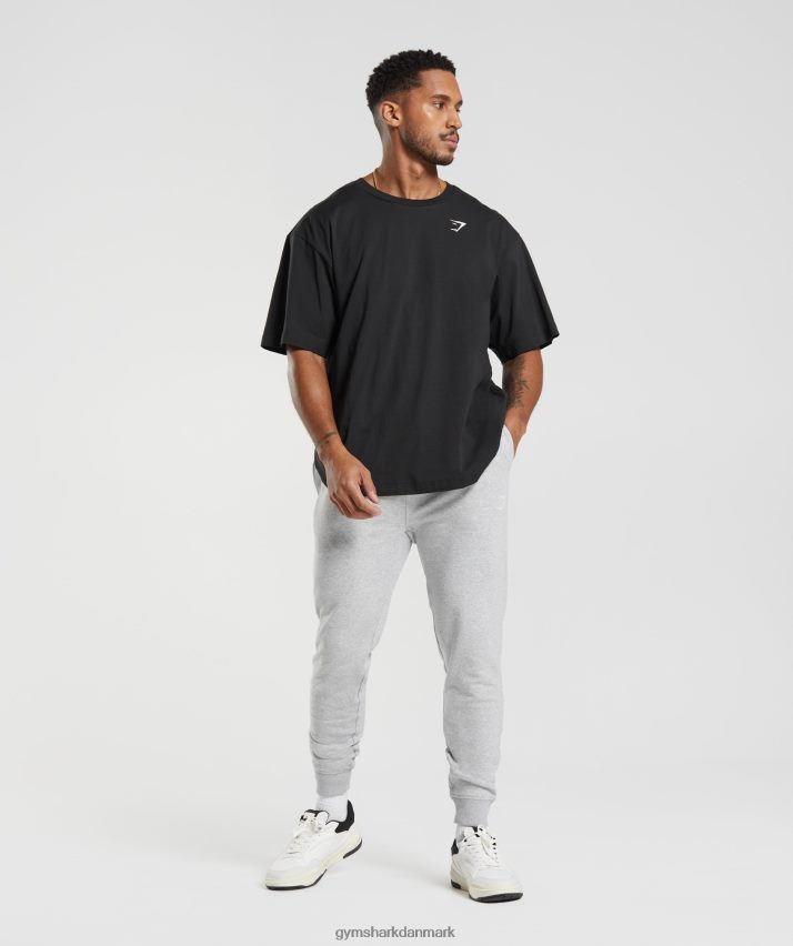 Mænd Gymshark crest joggere N4ZDDN1056 lysegrå mergel