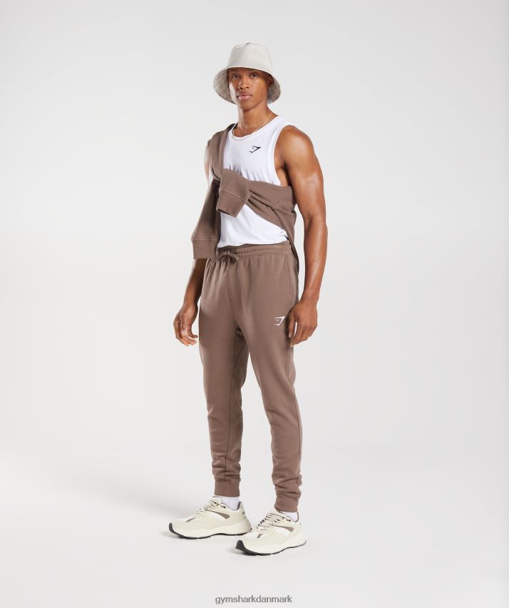 Mænd Gymshark crest joggere N4ZDDN1058 trøffel brun